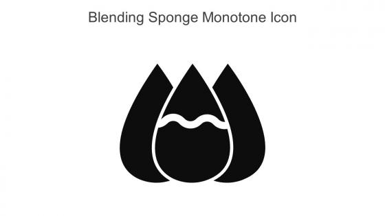 Blending Sponge Monotone Icon In Powerpoint Pptx Png And Editable Eps Format