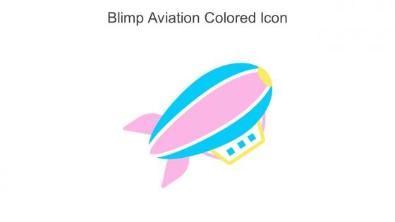 Blimp Aviation Colored Icon In Powerpoint Pptx Png And Editable Eps Format