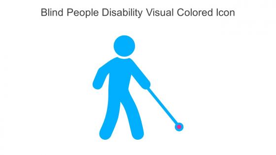 Blind People Disability Visual Colored Icon In Powerpoint Pptx Png And Editable Eps Format