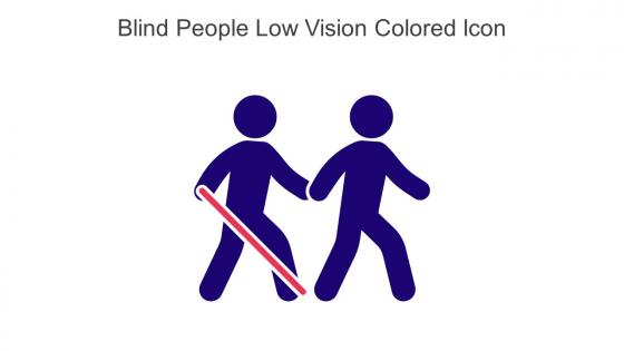 Blind People Low Vision Colored Icon In Powerpoint Pptx Png And Editable Eps Format