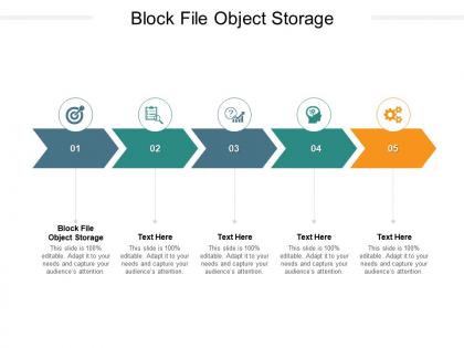 Block file object storage ppt powerpoint infographic template layout cpb