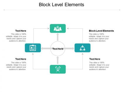 Block level elements ppt powerpoint presentation pictures infographic template cpb