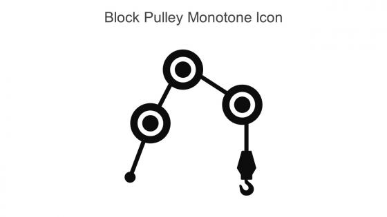 Block Pulley Monotone Icon In Powerpoint Pptx Png And Editable Eps Format