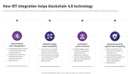 Blockchain 4 0 Pioneering The Next How IoT Integration Helps Blockchain 4 0 Technology BCT SS
