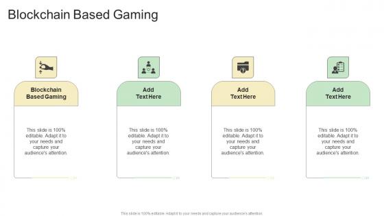 Blockchain Based Gaming In Powerpoint And Google Slides Cpb