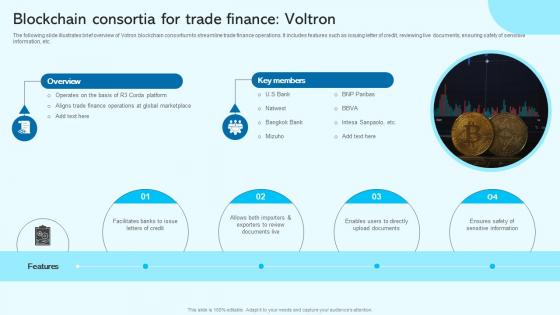 Blockchain Consortia For Trade Finance Blockchain For Trade Finance Real Time Tracking BCT SS V