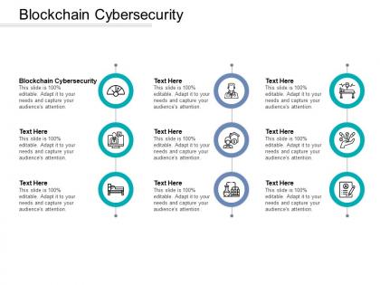 Blockchain cybersecurity ppt powerpoint presentation inspiration gallery cpb