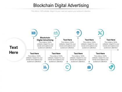 Blockchain digital advertising ppt powerpoint presentation icon good cpb