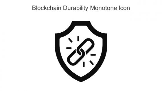 Blockchain Durability Monotone Icon In Powerpoint Pptx Png And Editable Eps Format