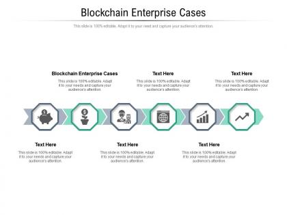 Blockchain enterprise cases ppt powerpoint presentation themes cpb