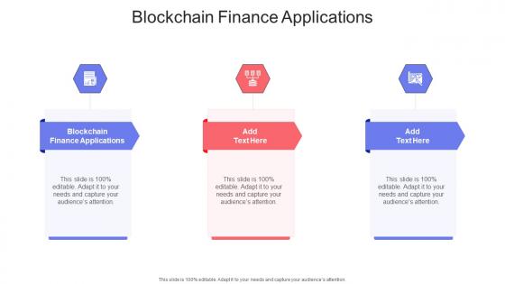 Blockchain Finance Applications In Powerpoint And Google Slides Cpb
