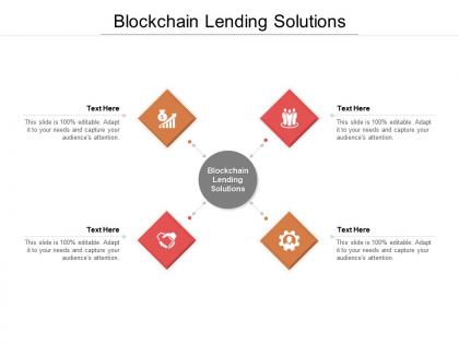 Blockchain lending solutions ppt powerpoint presentation file demonstration cpb