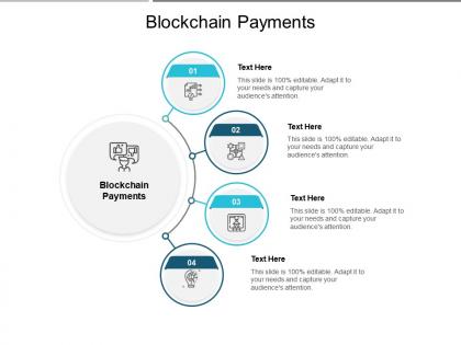 Blockchain payments ppt powerpoint presentation infographic template visual aids cpb