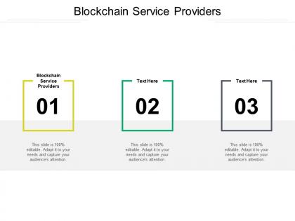 Blockchain service providers ppt powerpoint presentation styles file formats cpb