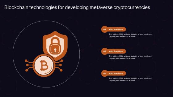 Blockchain Technologies For Developing Metaverse Cryptocurrencies