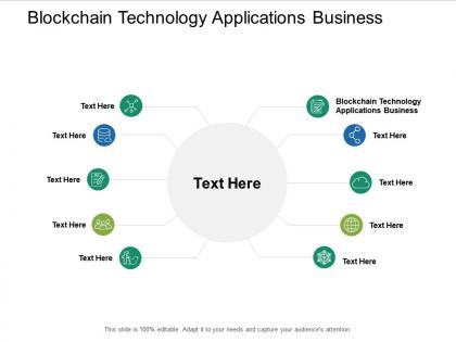 Blockchain technology applications business ppt powerpoint presentation ideas samples cpb
