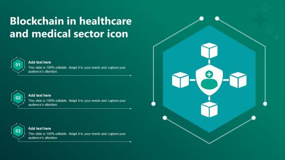 Blockchain Technology In Healthcare Industry Icon