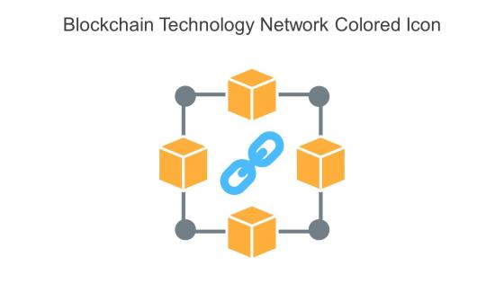 Blockchain Technology Network Colored Icon In Powerpoint Pptx Png And Editable Eps Format