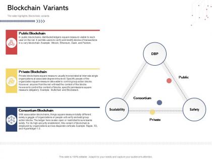 Blockchain variants blockstack powerpoint presentation elements