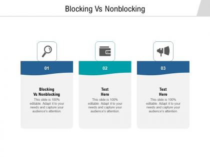 Blocking vs nonblocking ppt powerpoint presentation visual aids pictures cpb