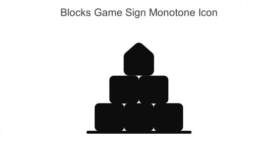Blocks Game Sign Monotone Icon In Powerpoint Pptx Png And Editable Eps Format