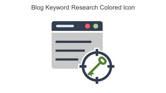 Blog Keyword Research Colored Icon In Powerpoint Pptx Png And Editable Eps Format