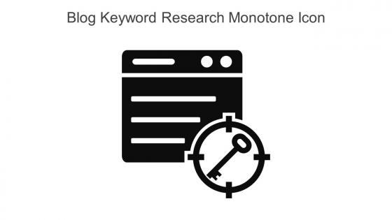 Blog Keyword Research Monotone Icon In Powerpoint Pptx Png And Editable Eps Format