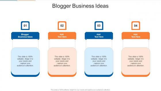 Blogger Business Ideas In Powerpoint And Google Slides Cpb
