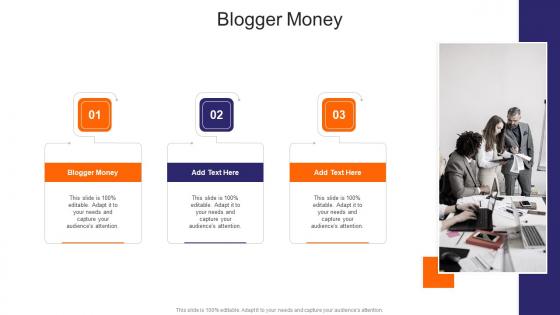 Blogger Money In Powerpoint And Google Slides Cpb