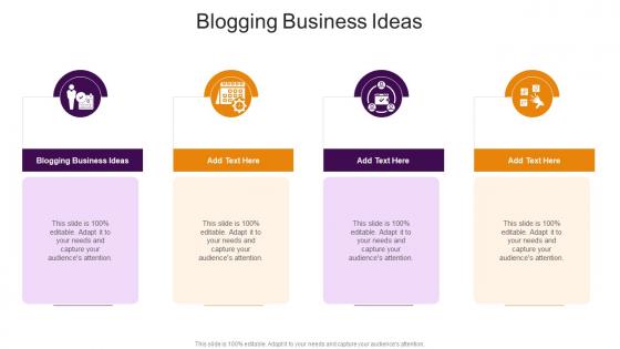 Blogging Business Ideas In Powerpoint And Google Slides Cpb