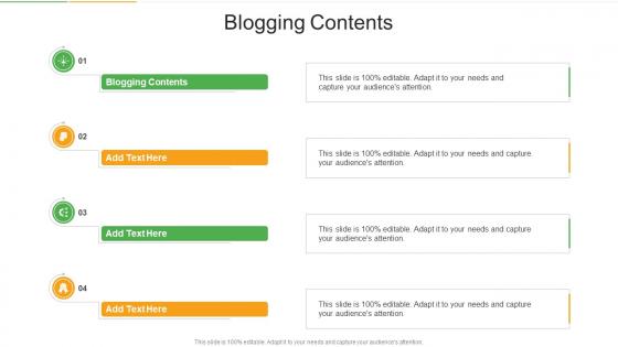 Blogging Contents In Powerpoint And Google Slides Cpb