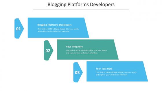 Blogging platforms developers ppt powerpoint presentation gallery slide cpb