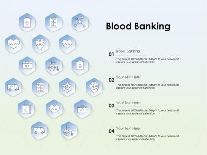 Blood banking ppt powerpoint presentation icon show