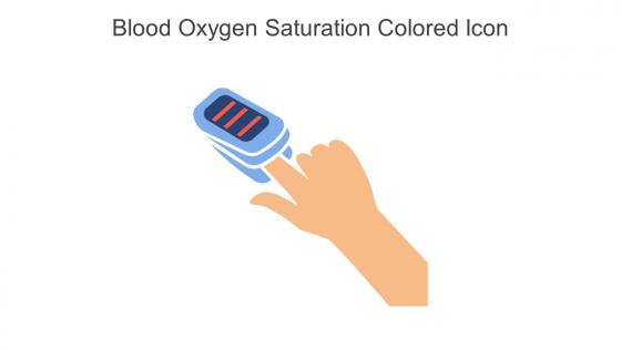 Blood Oxygen Saturation Colored Icon In Powerpoint Pptx Png And Editable Eps Format