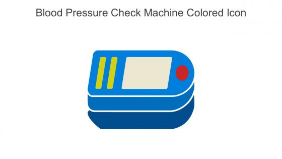 Blood Pressure Check Machine Colored Icon In Powerpoint Pptx Png And Editable Eps Format