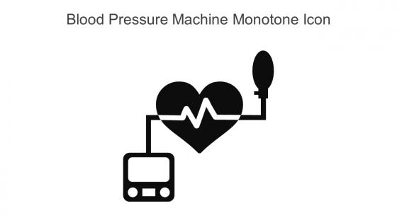 Blood Pressure Machine Monotone Icon In Powerpoint Pptx Png And Editable Eps Format
