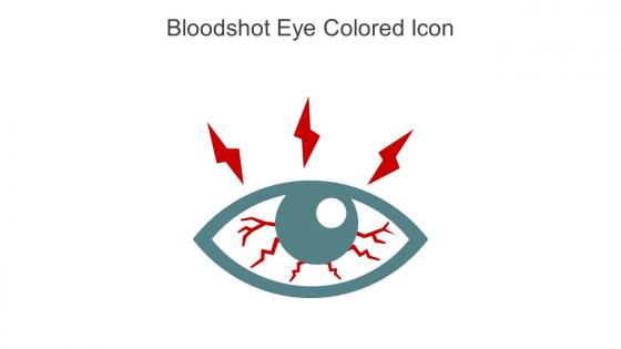 Bloodshot Eye Colored Icon In Powerpoint Pptx Png And Editable Eps Format