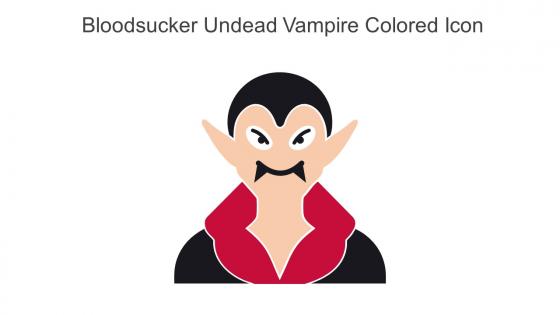 Bloodsucker Undead Vampire Colored Icon In Powerpoint Pptx Png And Editable Eps Format