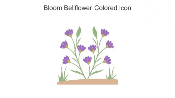 Bloom Bellflower Colored Icon In Powerpoint Pptx Png And Editable Eps Format