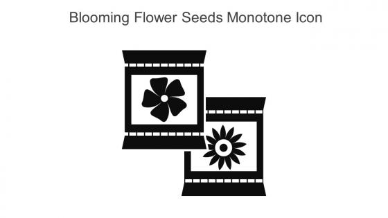 Blooming Flower Seeds Monotone Icon In Powerpoint Pptx Png And Editable Eps Format