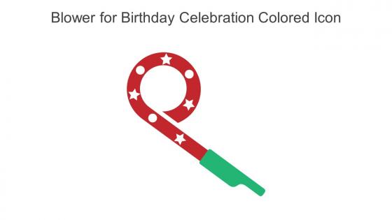 Blower For Birthday Celebration Colored Icon In Powerpoint Pptx Png And Editable Eps Format