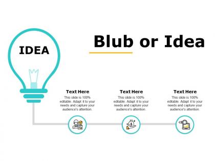 Blub or idea technology marketing c750 ppt powerpoint presentation styles graphic tips