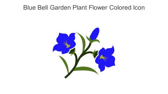 Blue Bell Garden Plant Flower Colored Icon In Powerpoint Pptx Png And Editable Eps Format