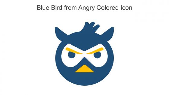 Blue Bird From Angry Colored Icon In Powerpoint Pptx Png And Editable Eps Format