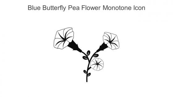 Blue Butterfly Pea Flower Monotone Icon In Powerpoint Pptx Png And Editable Eps Format