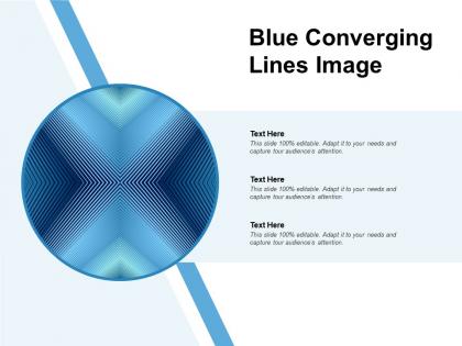 Blue converging lines image