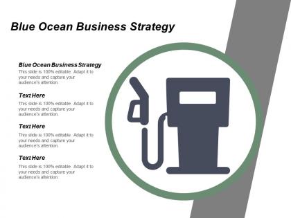 Blue ocean business strategy ppt powerpoint presentation icon background images cpb