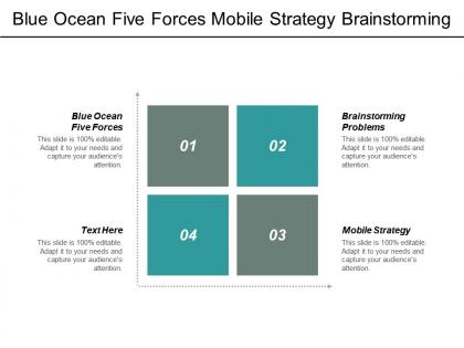 Blue ocean five forces mobile strategy brainstorming problems cpb