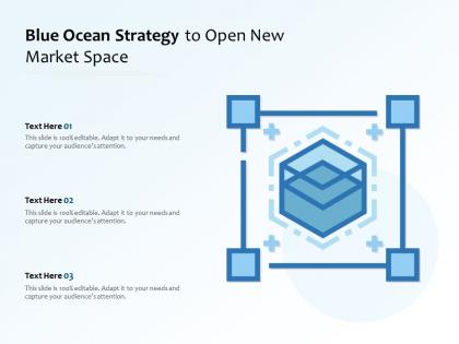 Blue ocean strategy to open new market space