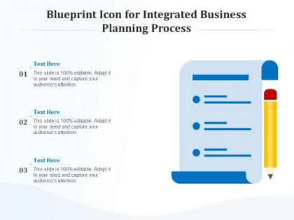 Blueprint icon for integrated business planning process